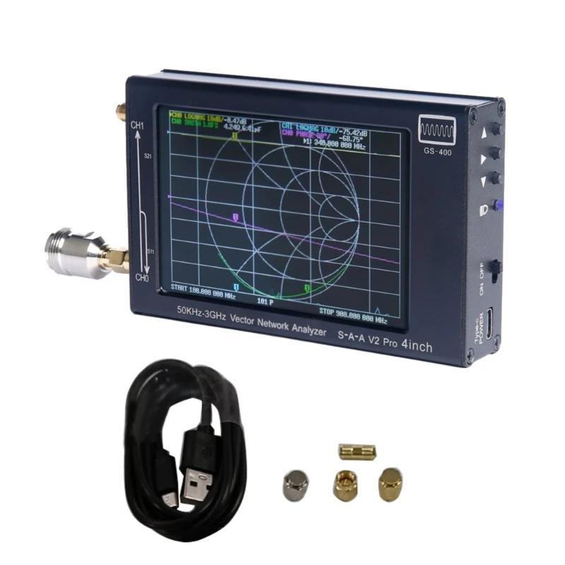 4ġ LCD  Ʈũ м SAA-2N V2 NanoVNA VHF UHF ׳ м